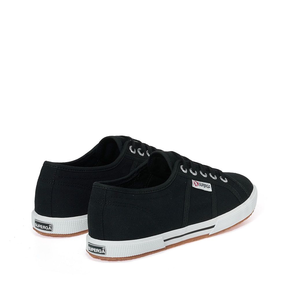 Superga 2950 Cotu Black Low Top Sneakers - Men's Sneakers USA | US2859634